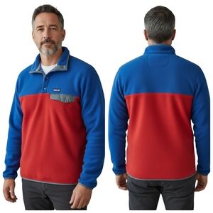 Patagonia Synchilla Snap-T Fleece Pullover Colorblock EUC Large  F302